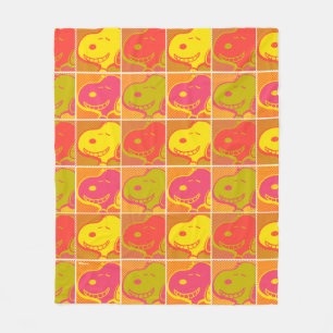 Erdnüsse   Snoopy Pop Art Pattern Fleecedecke