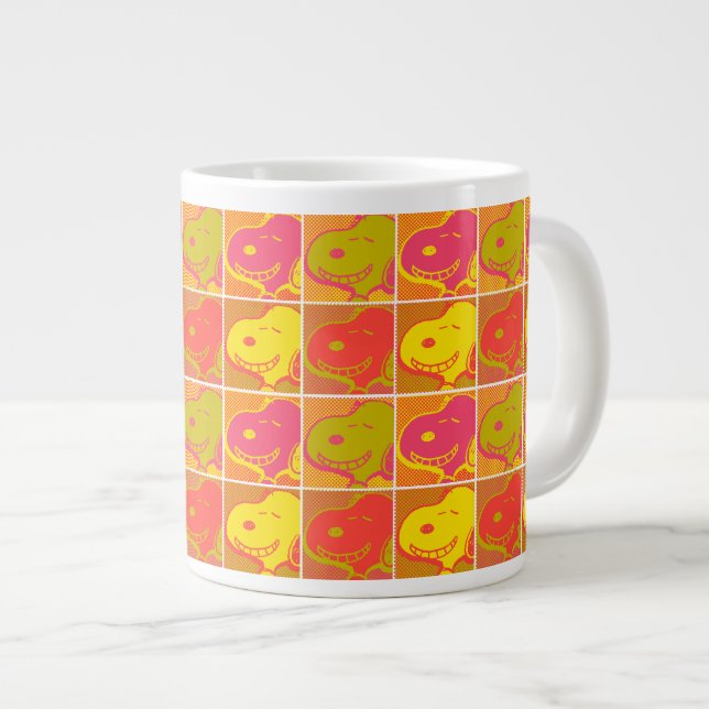 Erdnüsse | Snoopy Pop Art Pattern Jumbo-Tasse (Vorderseite Rechts)