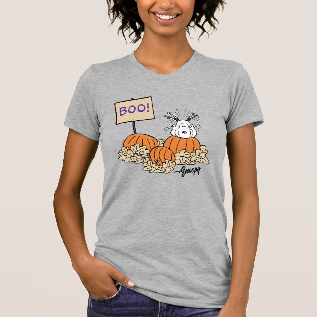 Erdnüsse | Snoopy Pumpkin Patch Boo! T-Shirt (Vorderseite)