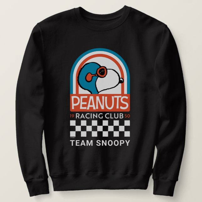 Erdnüsse | Snoopy Racing Club Sweatshirt (Design vorne)