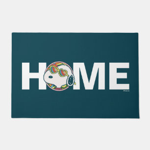 Erdnüsse   Snoopy Rainbow Heart Sonnenbrille Fußmatte