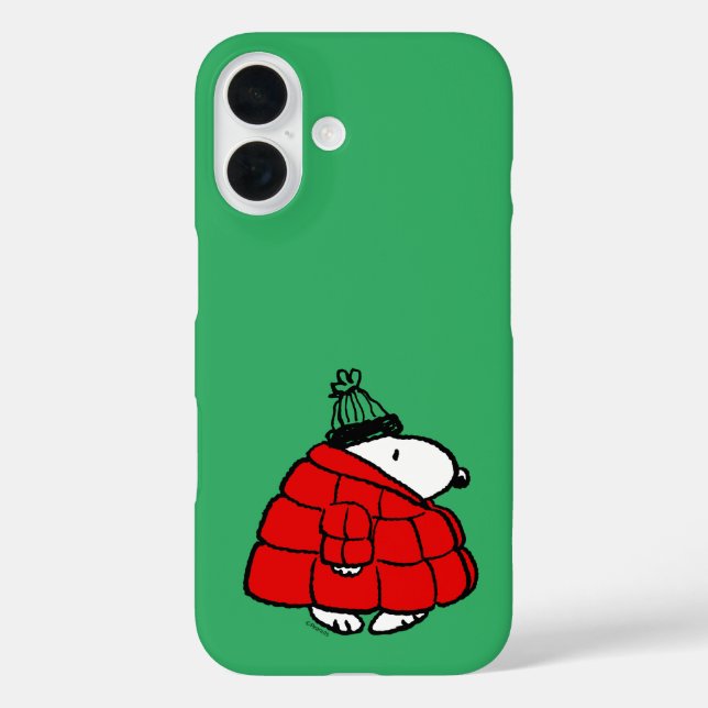 Erdnüsse | Snoopy Red Puffer Jacket Case-Mate iPhone Hülle (Rückseite)