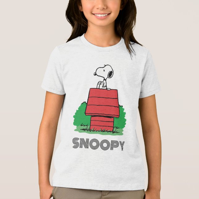 Erdnüsse | Snoopy Reston Doghouse Tri-Blend Shirt (Vorderseite)