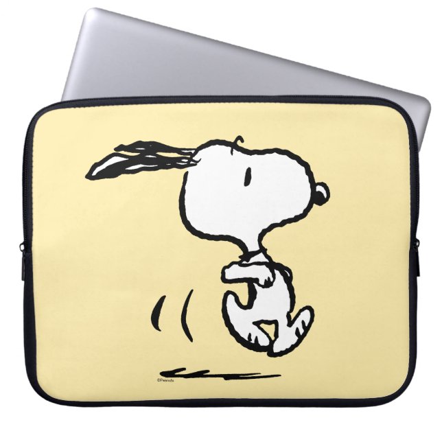 Erdnüsse | Snoopy Running Laptopschutzhülle (Vorderseite)