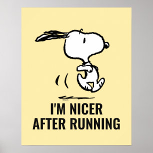 Erdnüsse   Snoopy Running Poster