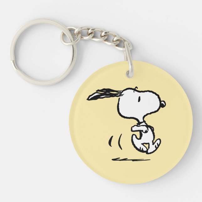Erdnüsse | Snoopy Running Schlüsselanhänger (Vorderseite)