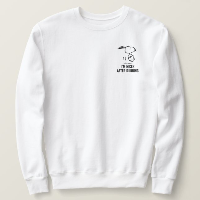 Erdnüsse | Snoopy Running Sweatshirt (Design vorne)