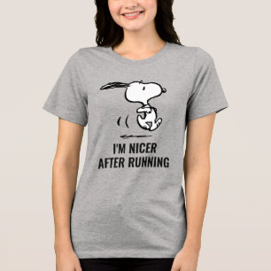 Erdnüsse   Snoopy Running Tri-Blend Shirt