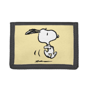Erdnüsse   Snoopy Running Tri-fold Geldbeutel