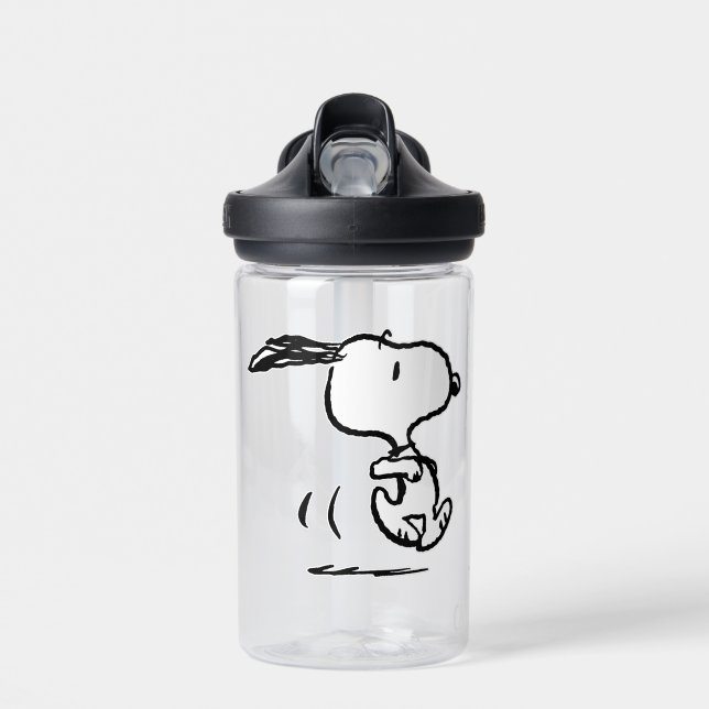 Erdnüsse | Snoopy Running Trinkflasche (Vorne)