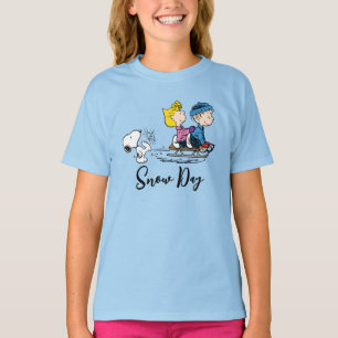 Erdnüsse Snoopy, Sally & Linus Sled Riding T-Shirt