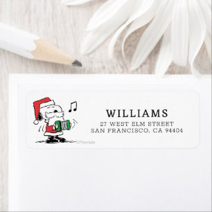 Erdnüsse Snoopy Santa Claus Accordian