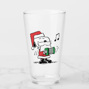 Erdnüsse Snoopy Santa Claus Accordian Glas
