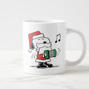 Erdnüsse   Snoopy Santa Claus Accordian Jumbo-Tasse