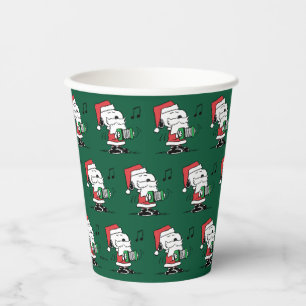 Erdnüsse Snoopy Santa Claus Accordian Pappbecher