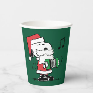 Erdnüsse Snoopy Santa Claus Accordian Pappbecher