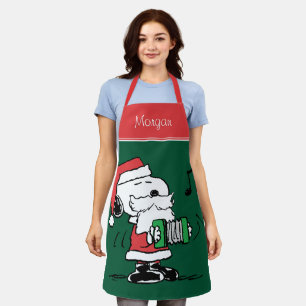 Erdnüsse Snoopy Santa Claus Accordian Schürze