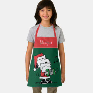 Erdnüsse Snoopy Santa Claus Accordian Schürze