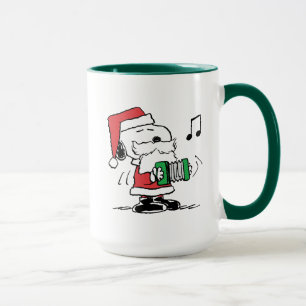 Erdnüsse   Snoopy Santa Claus Accordian Tasse