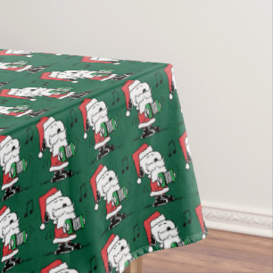 Erdnüsse Snoopy Santa Claus Accordian Tischdecke