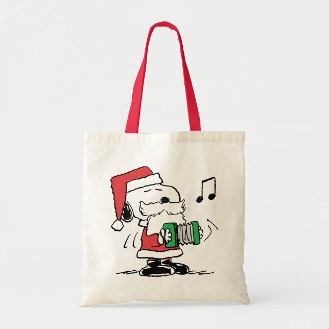 Erdnüsse | Snoopy Santa Claus Accordian Tragetasche (Vorne)