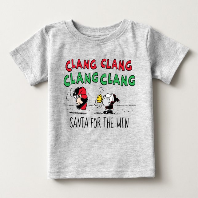 Erdnüsse | Snoopy Santa Claus & Lucy Baby T-shirt (Vorderseite)
