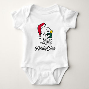 Erdnüsse Snoopy Santa & Woodstock Geschenk Baby Strampler