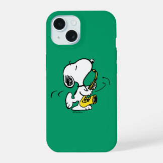 Erdnüsse | Snoopy Saxophonspieler iPhone 15 Hülle