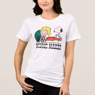 Erdnüsse Snoopy & Schroeder am Piano Tri-Blend Shirt