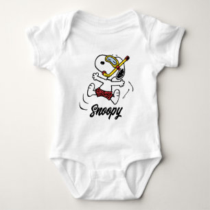 Erdnüsse   Snoopy Scuba Diver Baby Strampler