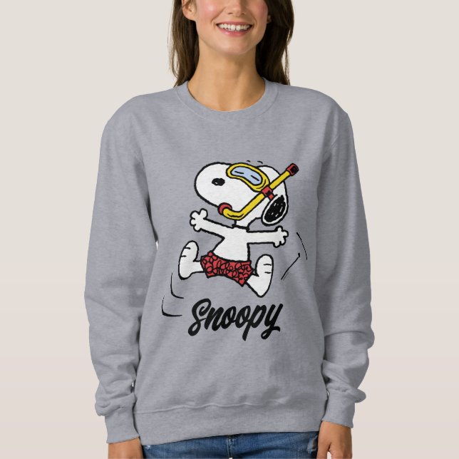 Erdnüsse | Snoopy Scuba Diver Sweatshirt (Vorderseite)