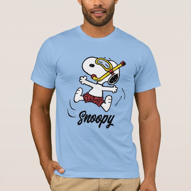 Erdnüsse | Snoopy Scuba Diver T-Shirt (Vorderseite)