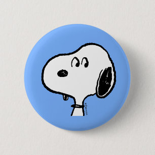 Erdnüsse Snoopy sieht aus Button