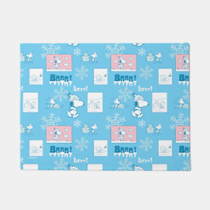 Erdnüsse Snoopy Snow Day Patterns Fußmatte