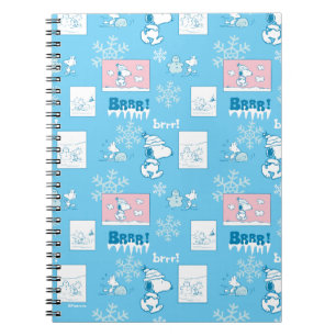 Erdnüsse Snoopy Snow Day Patterns Notizblock