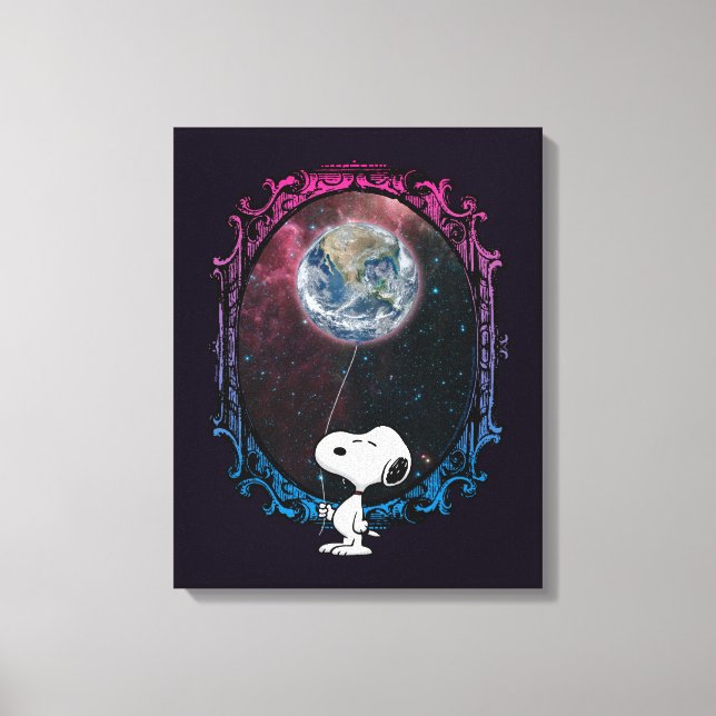 Erdnüsse | Snoopy Spaced Out Ballon Leinwanddruck (Vorderseite)