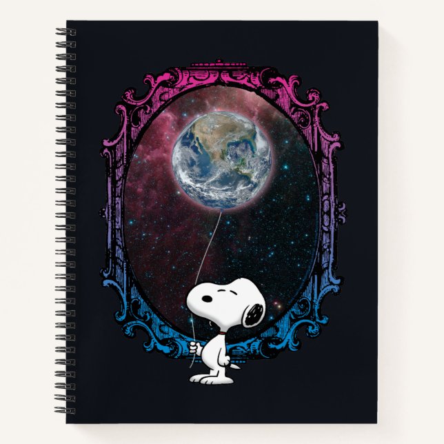 Erdnüsse | Snoopy Spaced Out Ballon Notizbuch (Vorderseite)