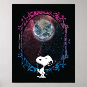 Erdnüsse   Snoopy Spaced Out Ballon Poster