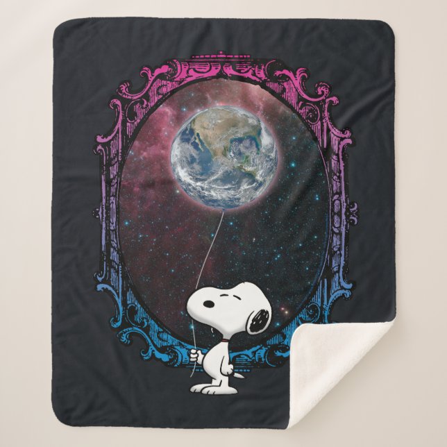 Erdnüsse | Snoopy Spaced Out Ballon Sherpadecke (Vorderseite)
