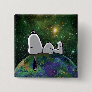 Erdnüsse   Snoopy Spacout Button
