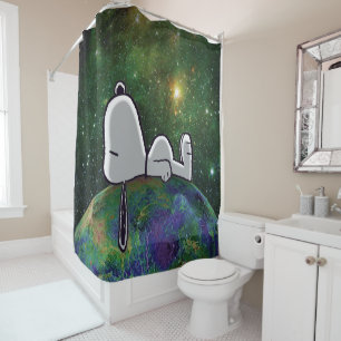 Erdnüsse Snoopy Spacout Duschvorhang