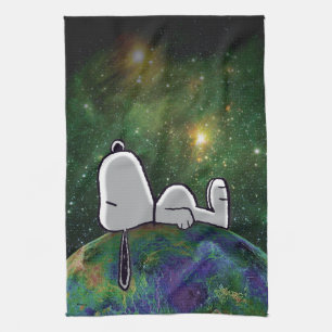 Erdnüsse   Snoopy Spacout Geschirrtuch