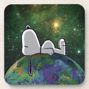 Erdnüsse   Snoopy Spacout Getränkeuntersetzer