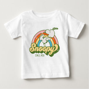 Erdnüsse   Snoopy Sparkle Rainbow Baby T-shirt