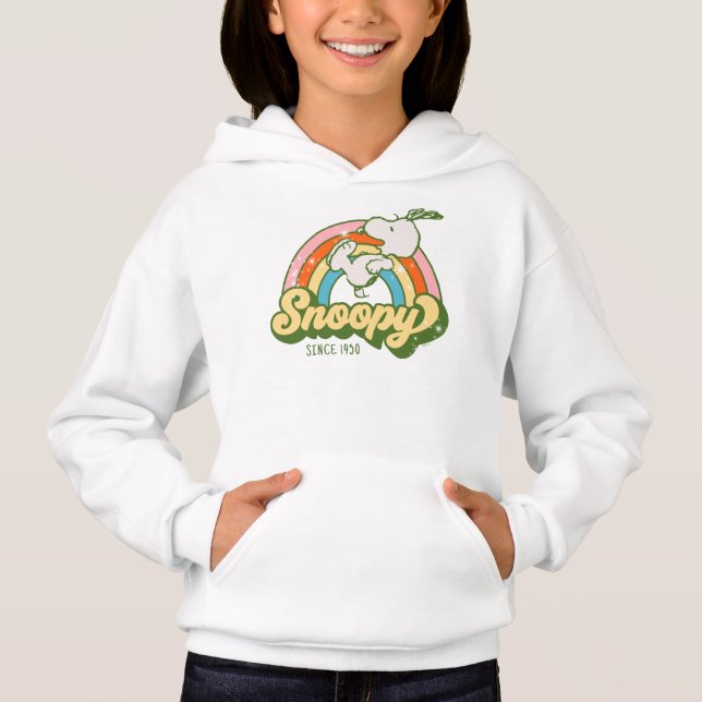 Erdnüsse | Snoopy Sparkle Rainbow Hoodie (Vorderseite)