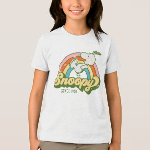 Erdnüsse   Snoopy Sparkle Rainbow Tri-Blend Shirt
