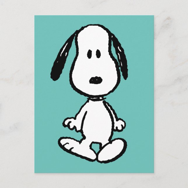 Erdnüsse | Snoopy Stehend Tall Postkarte (Vorderseite)