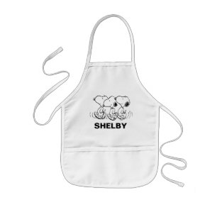 Erdnüsse Snoopy stolziert einher Fügen Sie Ihr Kinderschürze