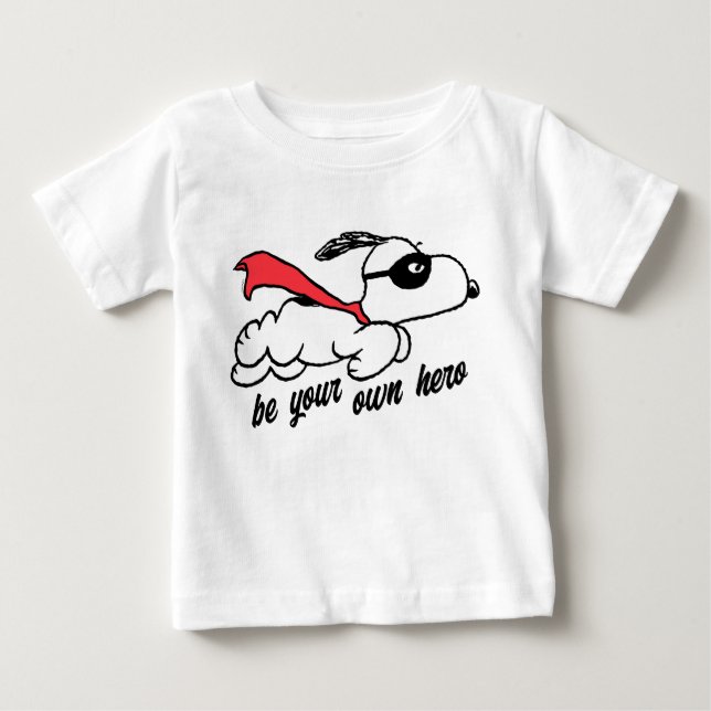 Erdnüsse | Snoopy Super Hero Baby T-shirt (Vorderseite)