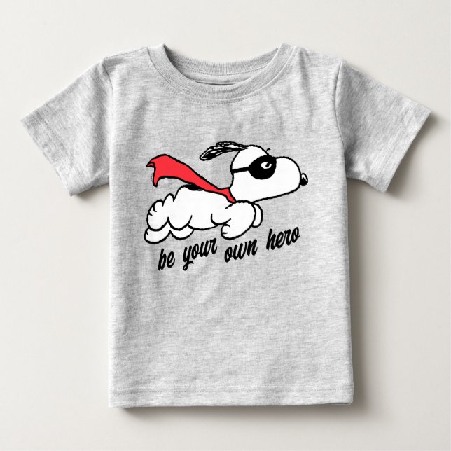 Erdnüsse | Snoopy Super Hero Baby T-shirt (Vorderseite)
